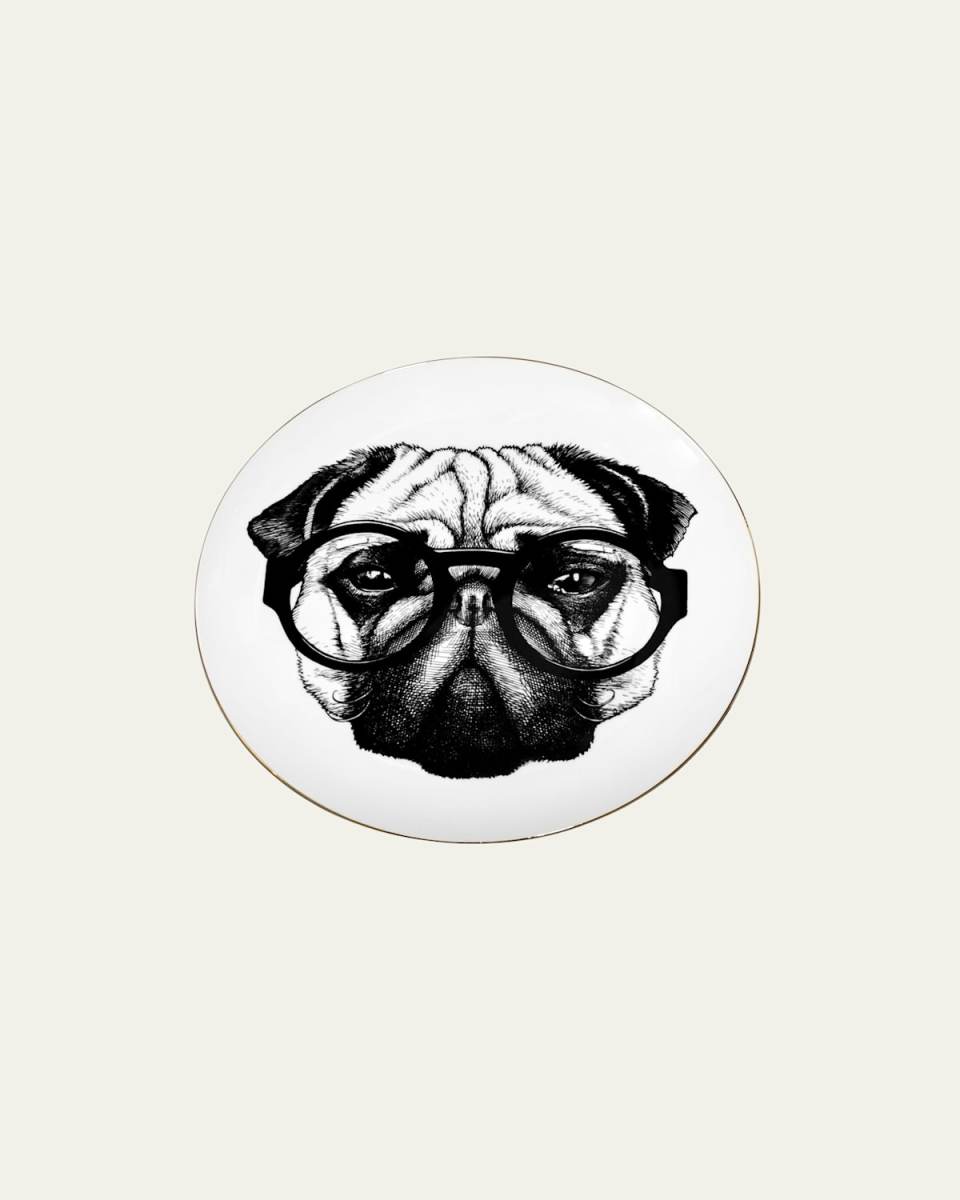 Perey Pug Dinner Plate